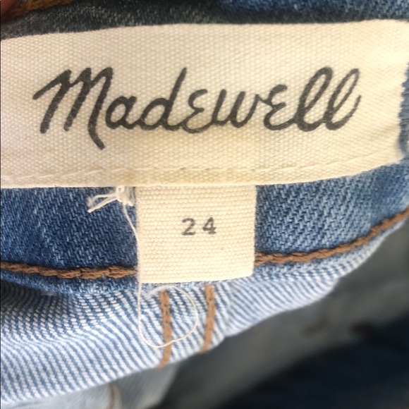 (Sold) Madewell High-Rise Denim Shorts: Button - Picture 8 of 10